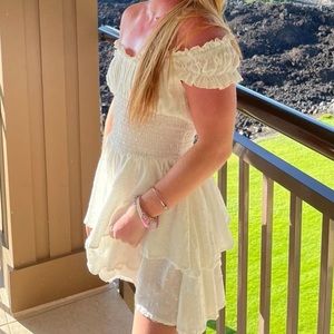 White Princess Polly romper